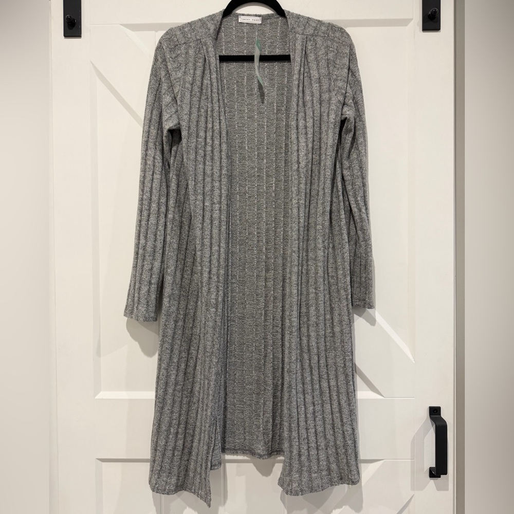 🆕 Emory Park Gray Brushed Knit Duster Cardigan